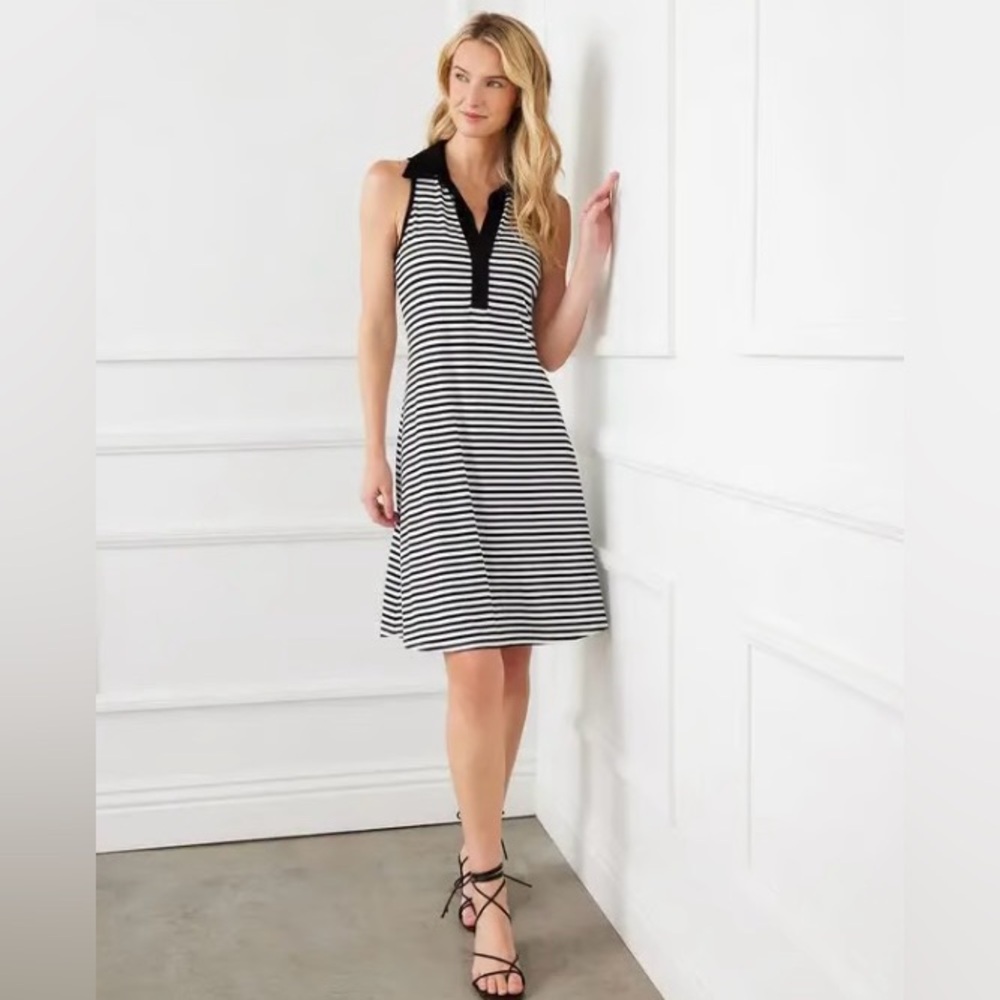 KAREN KANE Contrast Collar Dress. NWOT